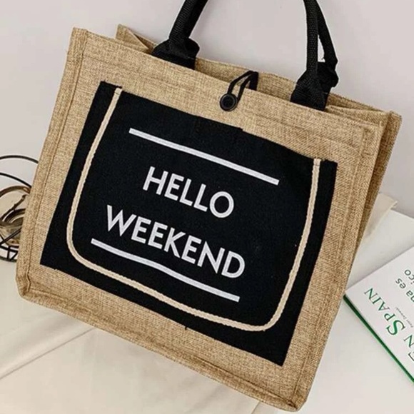 🌺Hello Weekend Tote Bag🌺 - Picture 2 of 4
